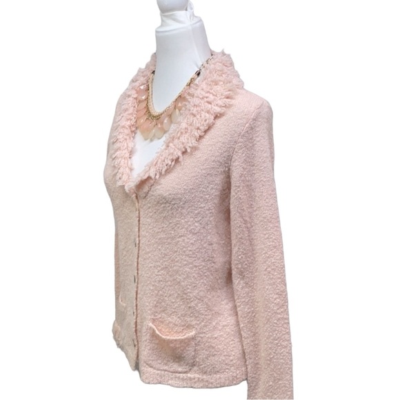 JH Collectibles Shag Loop Collar Sleeves Sweater - Picture 3 of 5